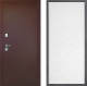 Входная металлическая Дверь Дверной континент Рубикон Медь Дизайн ФЛ-Тиффани Белый софт в Павловском Посаде