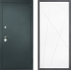 Входная металлическая Дверь Дверной континент Рубикон Серебро Дизайн ФЛ-655 Белый софт в Павловском Посаде