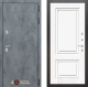 Входная металлическая Дверь Лабиринт (LABIRINT) Бетон 26 Белый (RAL-9003) в Павловском Посаде