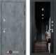 Входная металлическая Дверь Лабиринт (LABIRINT) Бетон Зеркало Максимум с тонировкой Черный кварц в Павловском Посаде
