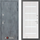 Входная металлическая Дверь Лабиринт (LABIRINT) Бетон 01 Сандал белый в Павловском Посаде