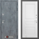 Входная металлическая Дверь Лабиринт (LABIRINT) Бетон 03 Белый софт в Павловском Посаде