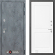 Входная металлическая Дверь Лабиринт (LABIRINT) Бетон 11 Белый софт в Павловском Посаде