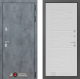 Входная металлическая Дверь Лабиринт (LABIRINT) Бетон 06 Белое дерево в Павловском Посаде