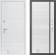 Входная металлическая Дверь Лабиринт (LABIRINT) Трендо 22 Белый софт в Павловском Посаде