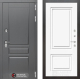 Входная металлическая Дверь Лабиринт (LABIRINT) Платинум 26 Белый (RAL-9003) в Павловском Посаде