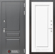 Входная металлическая Дверь Лабиринт (LABIRINT) Платинум 27 Белый (RAL-9003) в Павловском Посаде