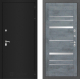 Входная металлическая Дверь Лабиринт (LABIRINT) Classic шагрень черная 20 Бетон темный в Павловском Посаде