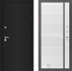 Дверь Лабиринт (LABIRINT) Classic шагрень черная 22 Белый софт в Павловском Посаде