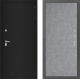 Входная металлическая Дверь Лабиринт (LABIRINT) Classic шагрень черная 21 Бетон светлый в Павловском Посаде