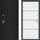 Дверь Лабиринт (LABIRINT) Classic шагрень черная 25 Белый софт в Павловском Посаде