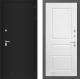 Входная металлическая Дверь Лабиринт (LABIRINT) Classic шагрень черная 03 Белый софт в Павловском Посаде