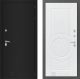 Дверь Лабиринт (LABIRINT) Classic шагрень черная 23 Белый софт в Павловском Посаде