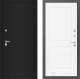 Входная металлическая Дверь Лабиринт (LABIRINT) Classic шагрень черная 11 Белый софт в Павловском Посаде