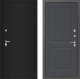 Входная металлическая Дверь Лабиринт (LABIRINT) Classic шагрень черная 11 Графит софт в Павловском Посаде