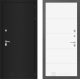 Дверь Лабиринт (LABIRINT) Classic шагрень черная 13 Белый софт в Павловском Посаде