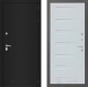 Дверь Лабиринт (LABIRINT) Classic шагрень черная 14 Дуб кантри белый горизонтальный в Павловском Посаде