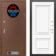 Входная металлическая Дверь Лабиринт (LABIRINT) Термо Магнит 26 Белый (RAL-9003) в Павловском Посаде