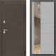 Входная металлическая Дверь Лабиринт (LABIRINT) Смоки Зеркало 19 Грей софт в Павловском Посаде