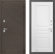 Входная металлическая Дверь Лабиринт (LABIRINT) Смоки 03 Белый софт в Павловском Посаде
