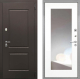 Дверь Интекрон (INTECRON) Кампо ФЛЗ-120-М Зеркало Белый матовый в Павловском Посаде
