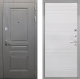 Входная металлическая Дверь Интекрон (INTECRON) Брайтон Графит ФЛ-316 Белый ясень в Павловском Посаде