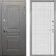 Входная металлическая Дверь Интекрон (INTECRON) Брайтон Графит В-07 с молдингом Лофт белый в Павловском Посаде