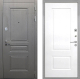 Входная металлическая Дверь Интекрон (INTECRON) Брайтон Графит Альба Роял Вуд белый в Павловском Посаде