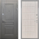 Входная металлическая Дверь Интекрон (INTECRON) Брайтон Графит ФЛ-102 Сосна белая в Павловском Посаде