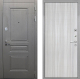 Входная металлическая Дверь Интекрон (INTECRON) Брайтон Графит В-07 с молдингом Сандал белый в Павловском Посаде