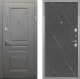 Входная металлическая Дверь Интекрон (INTECRON) Брайтон Графит Гладкая Гранит лава оникс в Павловском Посаде