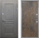 Входная металлическая Дверь Интекрон (INTECRON) Брайтон Графит Гладкая Гранж в Павловском Посаде