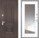 Входная металлическая Дверь Интекрон (INTECRON) Италия ФЛЗ-120-М Зеркало Белый матовый в Павловском Посаде