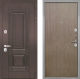Входная металлическая Дверь Интекрон (INTECRON) Италия Гладкая шпон Венге коричневый в Павловском Посаде