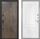 Входная металлическая Дверь Интекрон (INTECRON) Профит Black Гранж КВ-2 Белый матовый в Павловском Посаде