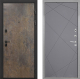 Входная металлическая Дверь Интекрон (INTECRON) Профит Black Гранж Лучи-М Графит софт в Павловском Посаде