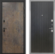 Входная металлическая Дверь Интекрон (INTECRON) Профит Black Гранж ФЛ-295 Лофт черный в Павловском Посаде