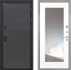 Дверь Интекрон (INTECRON) Профит Black Эковенге ФЛЗ-120-М Зеркало Белый матовый в Павловском Посаде