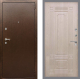Входная металлическая Дверь Рекс (REX) 1А Медный Антик FL-2 Беленый дуб в Павловском Посаде
