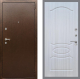 Входная металлическая Дверь Рекс (REX) 1А Медный Антик FL-128 Сандал белый в Павловском Посаде