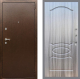 Входная металлическая Дверь Рекс (REX) 1А Медный Антик FL-128 Сандал грей в Павловском Посаде