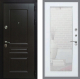 Входная металлическая Дверь Рекс (REX) Премиум-Н Зеркало Пастораль Белый ясень в Павловском Посаде
