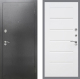 Входная металлическая Дверь Рекс (REX) 2А Серебро Антик Сити Белый ясень в Павловском Посаде