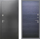 Входная металлическая Дверь Рекс (REX) 2А Серебро Антик GL Дуб тангенальный черный в Павловском Посаде