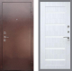 Входная металлическая Дверь Рекс (REX) 1 СБ-14 стекло белое Сандал белый в Павловском Посаде
