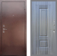Входная металлическая Дверь Рекс (REX) 1 FL-2 Сандал грей в Павловском Посаде