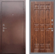 Входная металлическая Дверь Рекс (REX) 1 FL-33 орех тисненый в Павловском Посаде