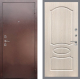 Входная металлическая Дверь Рекс (REX) 1 FL-128 Беленый дуб в Павловском Посаде