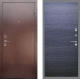 Входная металлическая Дверь Рекс (REX) 1 GL Дуб тангенальный черный в Павловском Посаде
