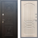 Входная металлическая Дверь Рекс (REX) 10 FL-128 Беленый дуб в Павловском Посаде